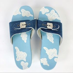 Dr. Scholl’s Wooden Hand Painted Sandals in Size 7